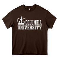 Chocolate Brown columbia university Heavy Core Tee - artisFamous