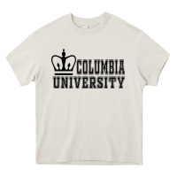 Cream columbia university Heavy Core Tee - artisFamous
