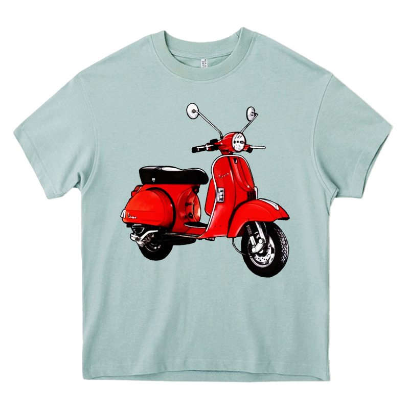 Classic Italian Vespa Scooter Heavy Core Tee by artisFamous | Teevron