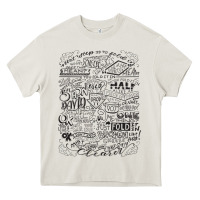 Cream schitt's creek fold in the cheese Heavy Core Tee - artisFamous