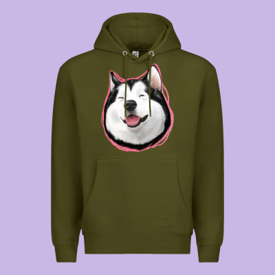 Husky Premium Hoodie Designed By Jasminsmagicworld