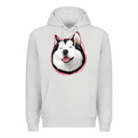 Dove Grey husky Premium Hoodie - Jasminsmagicworld