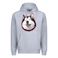 Heather Grey husky Premium Hoodie - Jasminsmagicworld