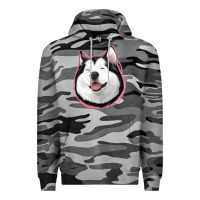 Slate Camo husky Premium Hoodie - Jasminsmagicworld