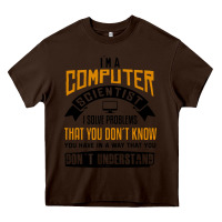 Chocolate Brown computer scientist programmer Heavy Core Tee - artisFamous