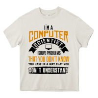 Cream computer scientist programmer Heavy Core Tee - artisFamous