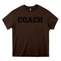 Chocolate Brown coach Heavy Core Tee - artisFamous