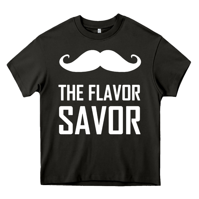 Mustache The Flavor Savor Heavy Core Tee by artisFamous | Teevron