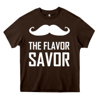 Chocolate Brown mustache the flavor savor Heavy Core Tee - artisFamous