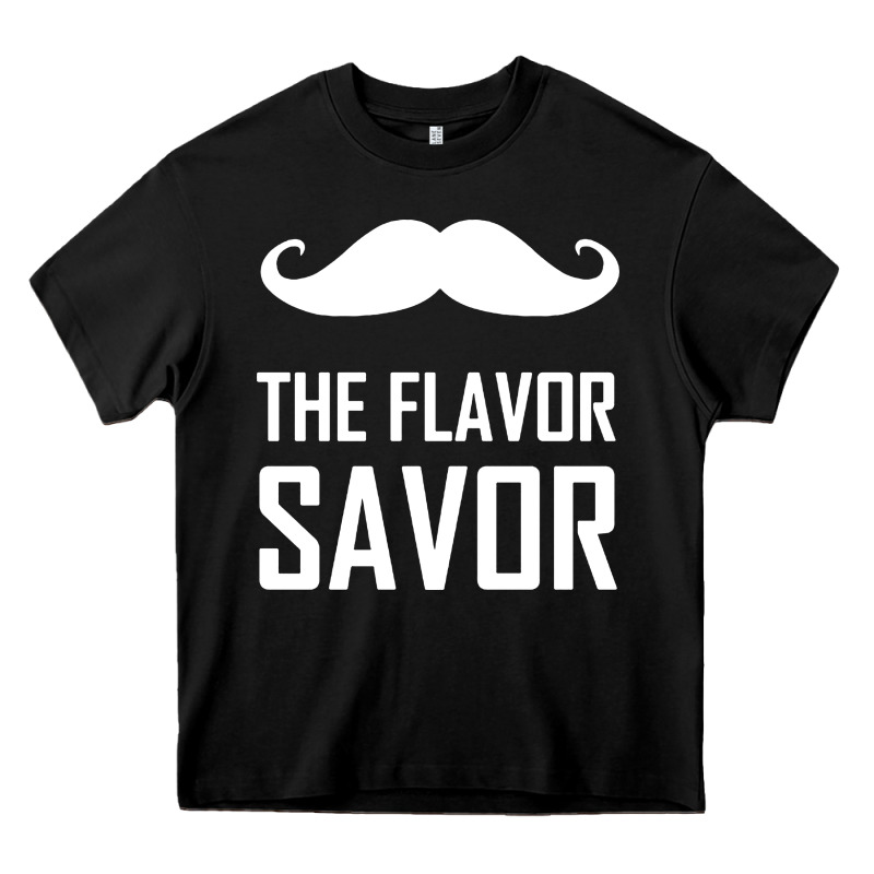 Mustache The Flavor Savor Heavy Core Tee by artisFamous | Teevron
