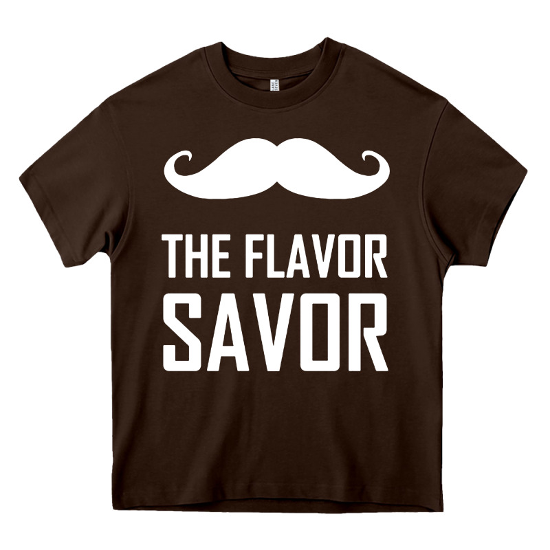 Mustache The Flavor Savor Heavy Core Tee by artisFamous | Teevron