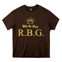 Chocolate Brown rbg ruth bader ginsburg Heavy Core Tee - artisFamous