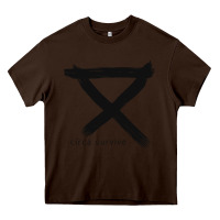 Chocolate Brown CIRCA SURVIVE Heavy Core Tee - artisFamous