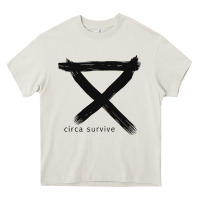 Cream CIRCA SURVIVE Heavy Core Tee - artisFamous