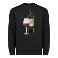 Black California Wine Heavyweight Sweatshirt - RanaPortraitStore