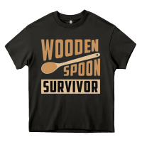 Asphalt wooden spoon survivor Heavy Core Tee - artisFamous