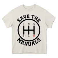 Cream save the manuals (black) Heavy Core Tee - artisFamous