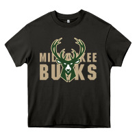 Asphalt Milkwaukee Bucks Heavy Core Tee - artisFamous