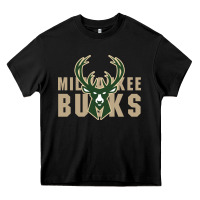 Black Milkwaukee Bucks Heavy Core Tee - artisFamous