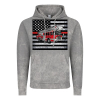 Cloud Rock thin red line American flag fire truck Vintage Hoodie - Artiststas