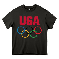 Asphalt Olympic Rings Heavy Core Tee - artisFamous