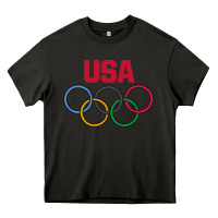 Asphalt Olympic Rings Heavy Core Tee - artisFamous