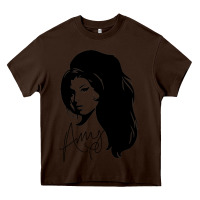 Chocolate Brown Amy Winehouse Heavy Core Tee - artisFamous
