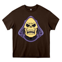 Chocolate Brown Vintage Skeletor Heavy Core Tee - artisFamous