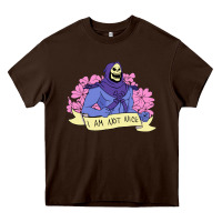Chocolate Brown Vintage Skeletor ı am not nice Heavy Core Tee - artisFamous