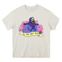 Cream Vintage Skeletor ı am not nice Heavy Core Tee - artisFamous