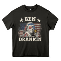 Asphalt Ben Drankin 4th of July Patriotic Funny T-Shirt Heavy Core Tee - artisFamous