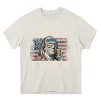 Cream Ben Drankin 4th of July Patriotic Funny T-Shirt Heavy Core Tee - artisFamous