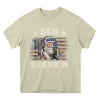 Mossy Ben Drankin 4th of July Patriotic Funny T-Shirt Heavy Core Tee - artisFamous