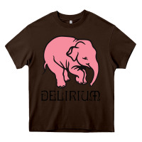 Chocolate Brown delirium tremens Heavy Core Tee - artisFamous
