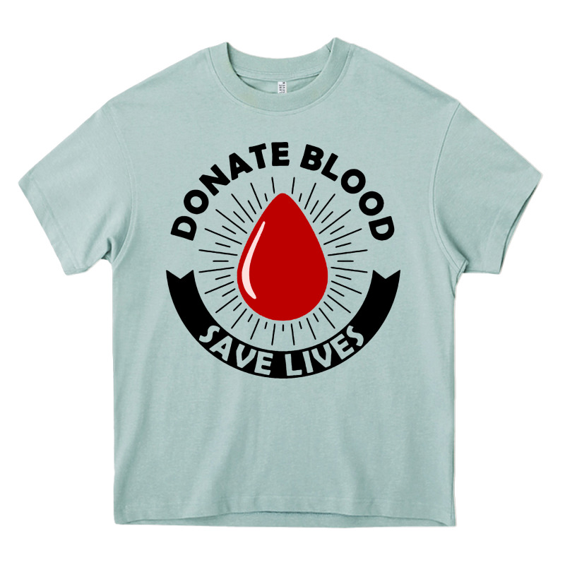 Donate Blood Save Lives Blood Donor Heavy Core Tee by artisFamous | Teevron