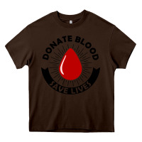 Chocolate Brown donate blood save lives blood donor Heavy Core Tee - artisFamous