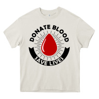 Cream donate blood save lives blood donor Heavy Core Tee - artisFamous