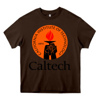 Chocolate Brown caltech california institute Heavy Core Tee - artisFamous