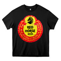 Black red horse Heavy Core Tee - artisFamous