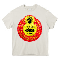 Cream red horse Heavy Core Tee - artisFamous