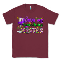 Burgundy Pour me something mister Classic Tee - FaDigitalArtStudio