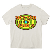 Cream sick sad world Heavy Core Tee - artisFamous