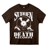 Chocolate Brown sudden death records Heavy Core Tee - artisFamous