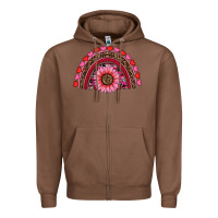 Chestnut valentine's day sunflower rainbow Zipper Hoodie - RanaPortraitStore