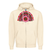 Sandshell valentine's day sunflower rainbow Zipper Hoodie - RanaPortraitStore