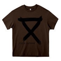 Chocolate Brown circa survive Heavy Core Tee - artisFamous