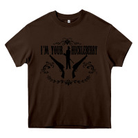 Chocolate Brown i'm your huckleberry Heavy Core Tee - artisFamous