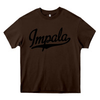 Chocolate Brown impala Heavy Core Tee - artisFamous