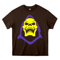 Chocolate Brown skeletor retro Heavy Core Tee - artisFamous