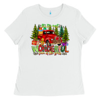 White it's The Most Wonderful Time of the year Ladies Tee - CowhideDigitalArt